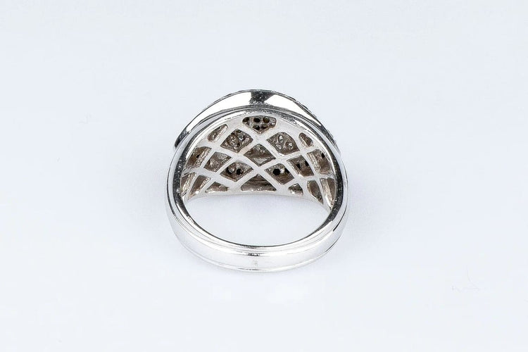 Bague 53.5 Bague diamants en or blanc 18 carats 58 Facettes 111-42837-33