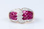 Bague 56 Bague en or jaune 18 carats avec rubis et diamants 58 Facettes 41400026-63