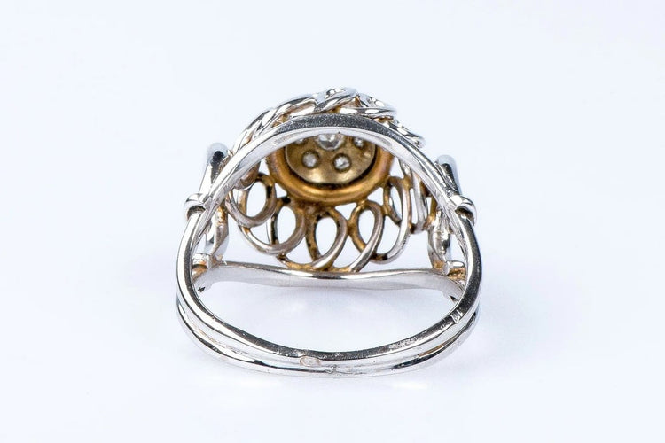 Bague 60 Bague 7 diamants en or blanc 18 carats 58 Facettes BGANCDT7000-55