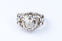 Bague 60 Bague 7 diamants en or blanc 18 carats 58 Facettes BGANCDT7000-55