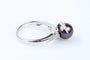 Bague 52 Bague en or blanc 18 carats avec perle de Tahiti et diamants 58 Facettes 111.116367-53