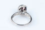 Bague 52 Bague en or blanc 18 carats avec perle de Tahiti et diamants 58 Facettes 111.116367-53