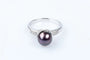 Bague 52 Bague en or blanc 18 carats avec perle de Tahiti et diamants 58 Facettes 111.116367-53