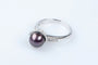 Bague 52 Bague en or blanc 18 carats avec perle de Tahiti et diamants 58 Facettes 111.116367-53