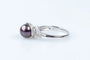 Bague 52 Bague en or blanc 18 carats avec perle de Tahiti et diamants 58 Facettes 111.116367-53