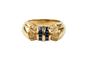 Bague 51 Bague saphirs et diamants en or jaune 18 carats 58 Facettes 111.87942-B3