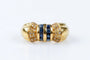 Bague 51 Bague saphirs et diamants en or jaune 18 carats 58 Facettes 111.87942-B3