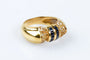 Bague 51 Bague saphirs et diamants en or jaune 18 carats 58 Facettes 111.87942-B3