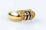 Bague 51 Bague saphirs et diamants en or jaune 18 carats 58 Facettes 111.87942-B3
