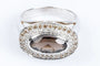 Bague 56 Bague en or jaune 18 carats au quartz fumé et diamants 58 Facettes 111-184737-36