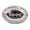 Bague 56 Bague en or jaune 18 carats au quartz fumé et diamants 58 Facettes 111-184737-36
