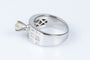 Bague 54 Bague solitaire en or blanc 18 carats avec diamants 0,45 ct 58 Facettes BG-14141-96