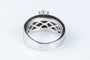 Bague 54 Bague solitaire en or blanc 18 carats avec diamants 0,45 ct 58 Facettes BG-14141-96