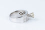 Bague 54 Bague solitaire en or blanc 18 carats avec diamants 0,45 ct 58 Facettes BG-14141-96