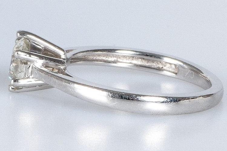 Bague 53 Bague solitaire en or blanc 18 carats avec diamant 0,85 ct 58 Facettes J5330495534-AIG6