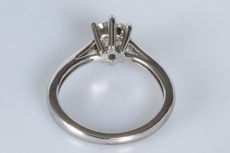 Bague 53 Bague solitaire en or blanc 18 carats avec diamant 0,85 ct 58 Facettes J5330495534-AIG6