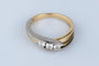 Bague 53 Bague 3 diamants en or jaune et blanc 18 carats 58 Facettes BGTDCC852