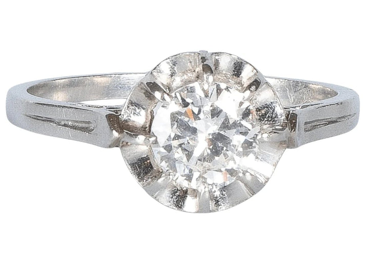 Bague 55 Bague solitaire en or blanc 18 carats avec diamant 0,75 ct 58 Facettes J5330495938-AIG6