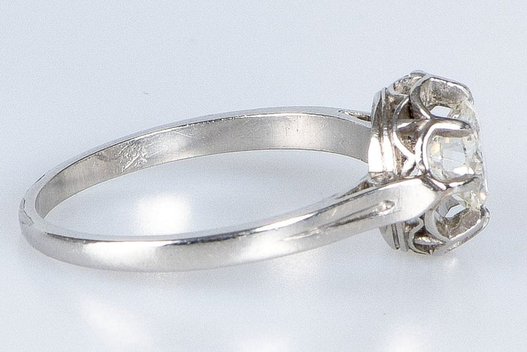 Bague 55 Bague solitaire en or blanc 18 carats avec diamant 0,75 ct 58 Facettes J5330495938-AIG6