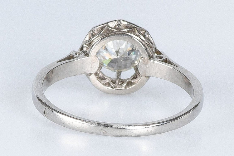 Bague 55 Bague solitaire en or blanc 18 carats avec diamant 0,75 ct 58 Facettes J5330495938-AIG6