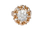 Bague 53 Bague en or rose 18 ct avec diamants 58 Facettes BGROSDCC879