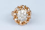 Bague 53 Bague en or rose 18 ct avec diamants 58 Facettes BGROSDCC879