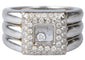 Bague 54 Chopard - Bague en or blanc 18 carats et 45 diamants 58 Facettes BG-CHOP1-104