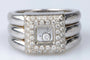 Bague 54 Chopard - Bague en or blanc 18 carats et 45 diamants 58 Facettes BG-CHOP1-104