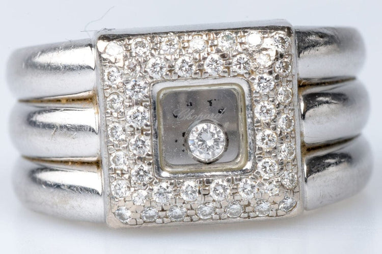 Bague 54 Chopard - Bague en or blanc 18 carats et 45 diamants 58 Facettes BG-CHOP1-104