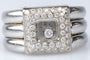 Bague 54 Chopard - Bague en or blanc 18 carats et 45 diamants 58 Facettes BG-CHOP1-104