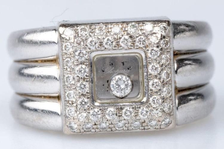 Bague 54 Chopard - Bague en or blanc 18 carats et 45 diamants 58 Facettes BG-CHOP1-104