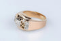 Bague 56 Bague en or rose 18 carats avec diamants 58 Facettes BGTKCC870