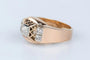 Bague 56 Bague en or rose 18 carats avec diamants 58 Facettes BGTKCC870