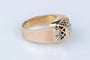 Bague 56 Bague en or rose 18 carats avec diamants 58 Facettes BGTKCC870