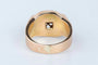 Bague 56 Bague en or rose 18 carats avec diamants 58 Facettes BGTKCC870