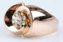Bague 59 Bague en or rose 18 carats avec diamant 0,20 ct 58 Facettes BGARTDECO020-107