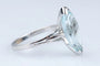 Bague 63 Bague marquise en or blanc 18 carats avec aigue-marine 6,43 ct 58 Facettes BGTOPOC402-107
