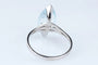 Bague 63 Bague marquise en or blanc 18 carats avec aigue-marine 6,43 ct 58 Facettes BGTOPOC402-107