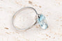Bague 63 Bague marquise en or blanc 18 carats avec aigue-marine 6,43 ct 58 Facettes BGTOPOC402-107