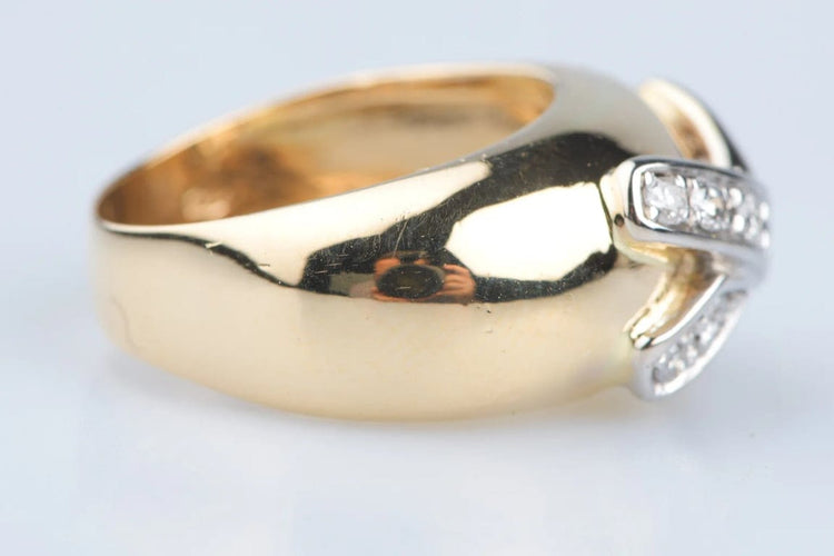 Bague 53 Bague croisée en or jaune 18 carats avec diamants 0,88 ct 58 Facettes BGDIAMCH-107