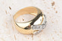 Bague 53 Bague croisée en or jaune 18 carats avec diamants 0,88 ct 58 Facettes BGDIAMCH-107