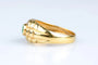 Bague 53 Bague gypsy vintage en or jaune, émeraude ovale et diamants 58 Facettes 413151299-107