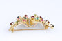 Broche Broche papillon vintage en or jaune 18 ct sertie de 14 pierres fines 58 Facettes BCPAP5342-107
