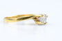 Bague 56 Bague solitaire diamant en or jaune 18 carats 58 Facettes BG31200146-107