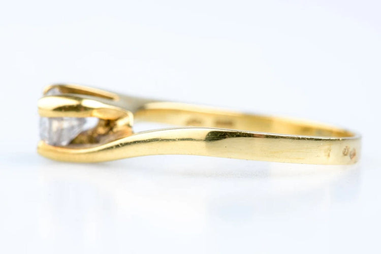 Bague 56 Bague solitaire diamant en or jaune 18 carats 58 Facettes BG31200146-107