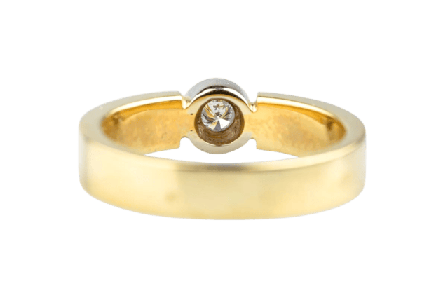 Bague 56 Bague diamant en or jaune 18 carats 58 Facettes BG-31200189-107