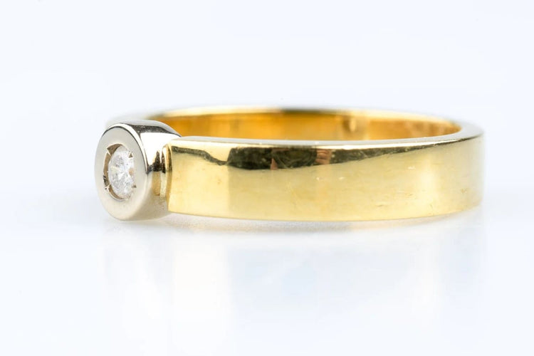 Bague 56 Bague diamant en or jaune 18 carats 58 Facettes BG-31200189-107