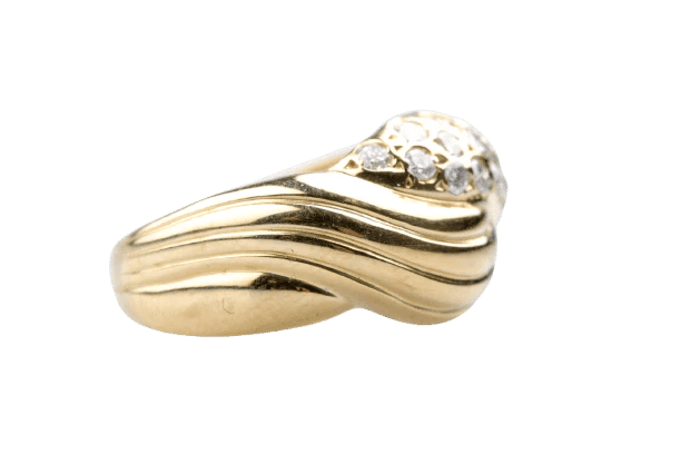 Bague 51 Bague pavée de diamants 0,40 ct en or jaune 18K 58 Facettes BG31300540-107