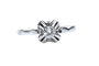 Bague 56 Bague ancienne en or blanc 18K avec diamant 0,22 ct 58 Facettes BG31200303-107