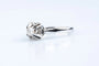 Bague 56 Bague ancienne en or blanc 18K avec diamant 0,22 ct 58 Facettes BG31200303-107